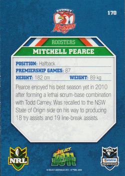 2011 NRL Champions #170 Mitchell Pearce Back